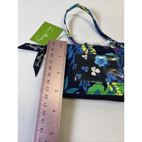 Vera Bradley Coin Purse Wrist Wallet ID Window Floral Zip All In One - Picture 7 of 8